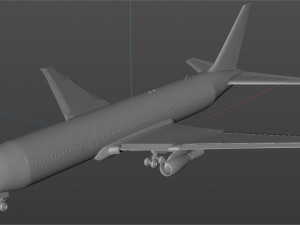 british airways 767 commercial airplane 3D मॉडल