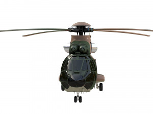 eurocopter as 332 superpuma helicopter military Modelo 3D