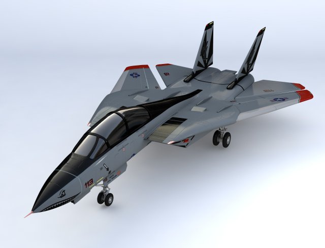 grumman f14 tomcat fighter jet Modelo 3D .c4d .max .obj .3ds .fbx .stl .blend 