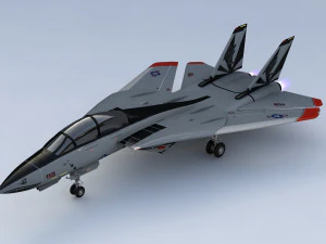 grumman f14 tomcat fighter jet 3D Model