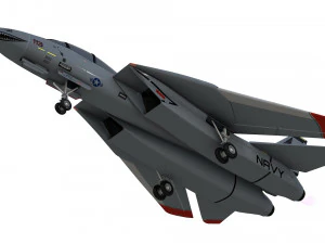 grumman f14 tomcat fighter jet 3D Model