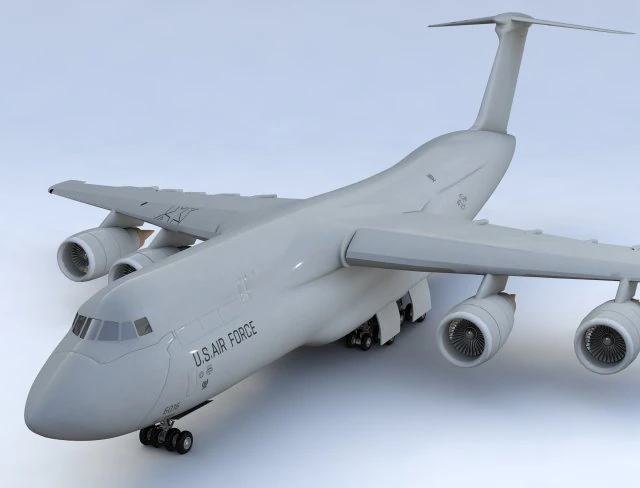 lockheed c130 hercules commerical airplane 3D Model .c4d .max .obj .3ds .fbx .stl .blend 