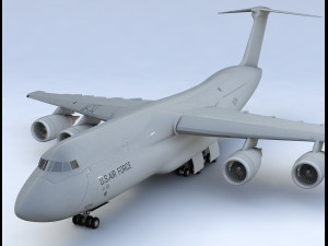 lockheed c130 hercules commerical airplane 3D Model