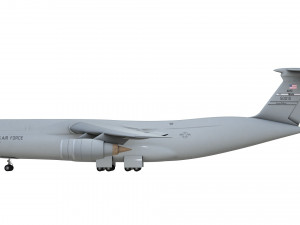 lockheed c130 hercules commerical airplane 3D Модель
