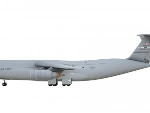 lockheed c130 hercules commerical airplane 3D Model