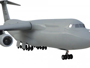 lockheed c130 hercules commerical airplane 3D Model