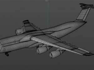 lockheed c130 hercules commerical airplane 3D Model