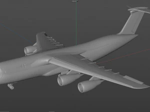 lockheed c130 hercules commerical airplane 3D Model