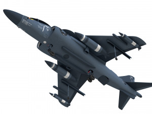 mcdonnell douglas av 8b harrier ii fighter jet 3D Model