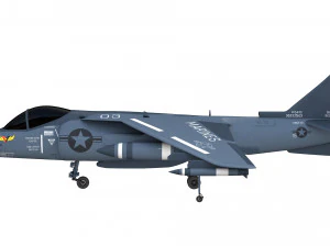 jet tempur mcdonnell douglas av 8b harrier ii Model 3D