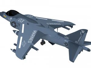 jet tempur mcdonnell douglas av 8b harrier ii Model 3D
