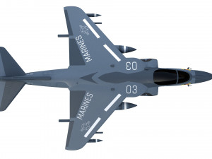 mcdonnell douglas av 8b harrier ii fighter jet 3D Model