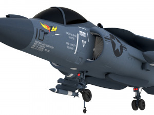 mcdonnell douglas av 8b harrier ii fighter jet 3D Model