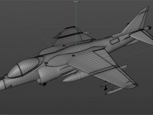 mcdonnell douglas av 8b harrier ii fighter jet 3D Model