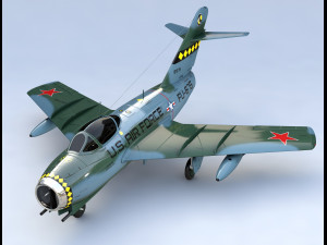 mikoyan gurevich mig 15 fighter jet 3D Model