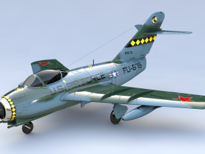 mikoyan gurevich mig 15 fighter jet 3Dモデル