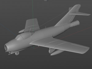 mikoyan gurevich mig 15 fighter jet 3Dモデル