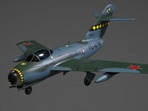 mikoyan gurevich mig 15 fighter jet 3Dモデル