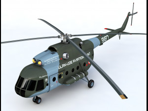 mil mi 8 helicopter 3D Model
