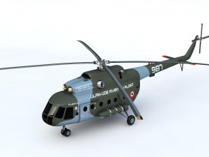 mil mi 8 helicopter 3D Model