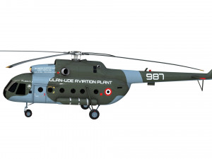 mil mi 8 helicopter 3D Model