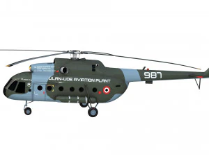 mil mi 8 helicopter 3D Model