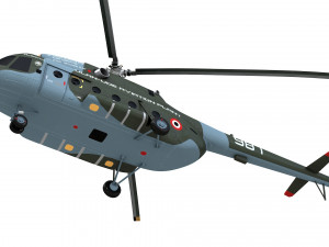 mil mi 8 helicopter 3D Model