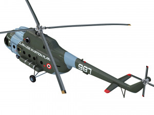 mil mi 8 helicopter 3D Model