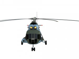 mil mi 8 helicopter 3D Model