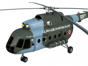 mil mi 8 helicopter 3D Model