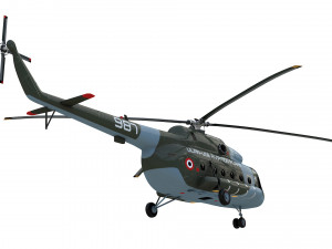 mil mi 8 helicopter 3D Model
