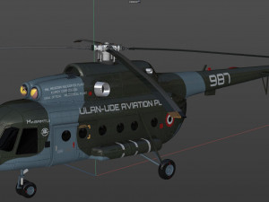 mil mi 8 helicopter 3D Model