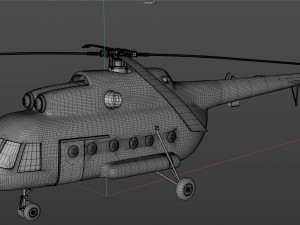 mil mi 8 helicopter 3D Model