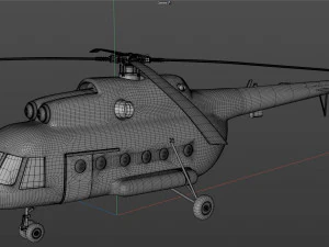 mil mi 8 helicopter 3D Model