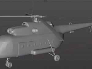 mil mi 8 helicopter 3D Model