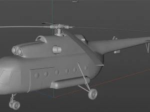 mil mi 8 helicopter 3D Model