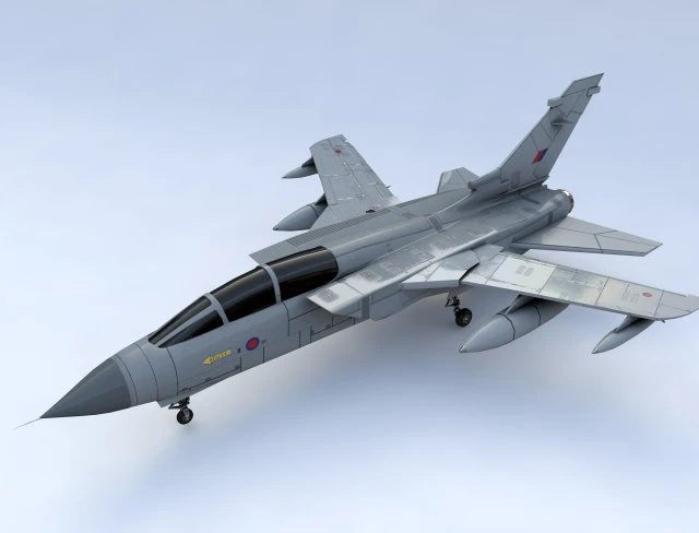 tornado gr 1 avi&oacute;n de combate de onda de luz Modelo 3D .c4d .max .obj .3ds .fbx .stl .blend 