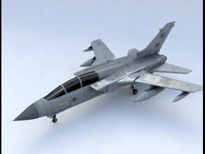 Tornado gr 1 aereo da caccia a onde luminose Modello 3D