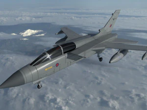 tornado gr 1 avi&oacute;n de combate de onda de luz Modelo 3D