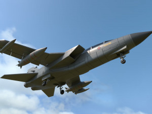 torando gr 1 lightwave fighter jet 3D Model