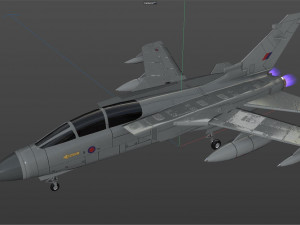 torando gr 1 lightwave fighter jet 3D Model