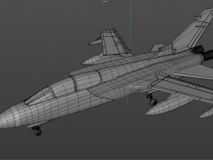 torando gr 1 lightwave fighter jet 3D Model