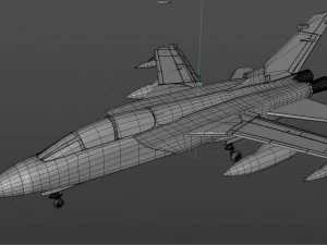 tornado gr 1 avi&oacute;n de combate de onda de luz Modelo 3D