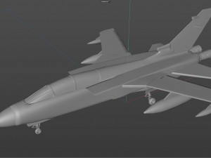 torando gr 1 lightwave fighter jet 3D Model