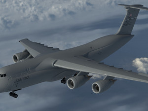 lockheed c5 galaxy aircraft Model 3D