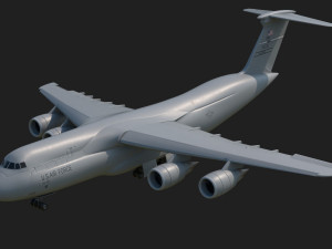lockheed c5 galaxy aircraft Model 3D