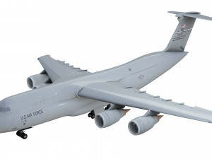 lockheed c5 galaxy aircraft Model 3D