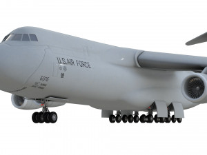 lockheed c5 galaxy aircraft Model 3D