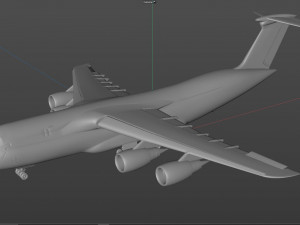 lockheed c5 galaxy aircraft Model 3D