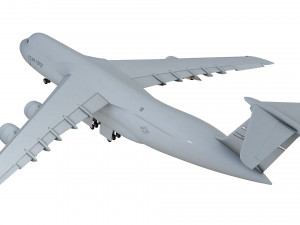 lockheed c5 galaxy aircraft Model 3D